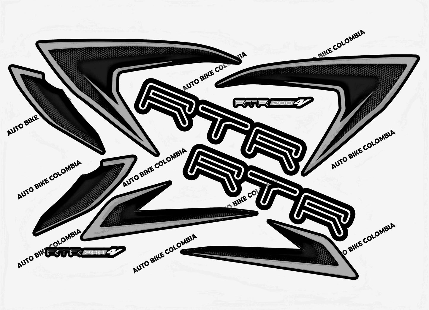 APACHE RTR 200 TVS (Incluye calca de tanque)