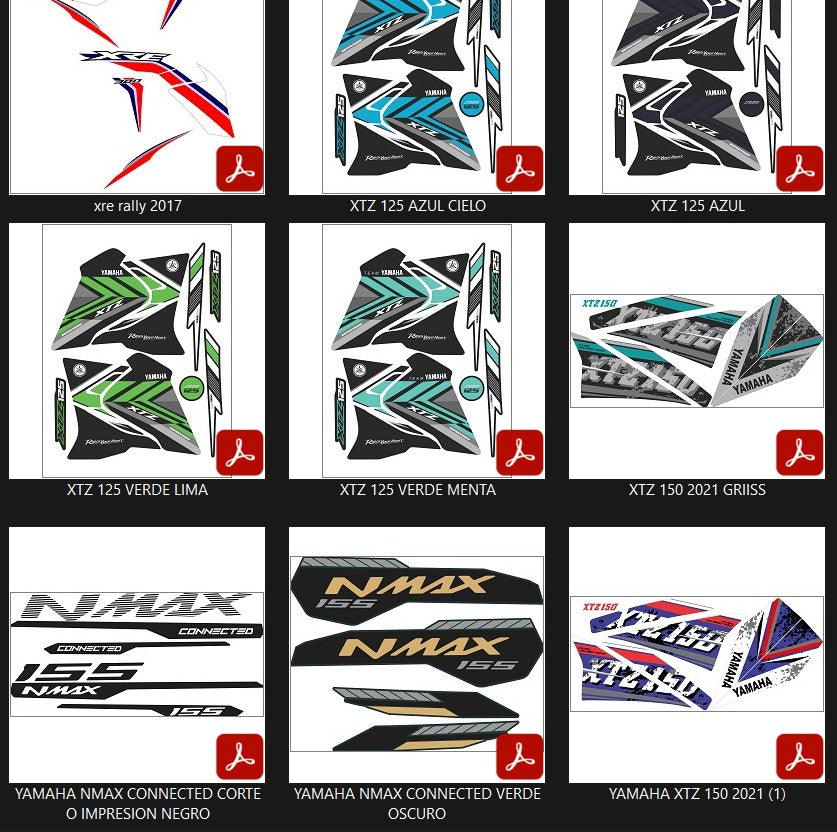 Mega Pack de Calcomanías para Motos – Edición Diseñadores y Emprendedores