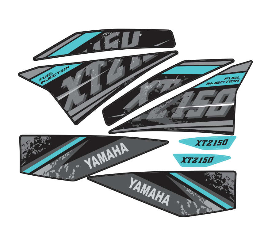 CALCOMANIAS XTZ 150 TIPO ORIGINAL