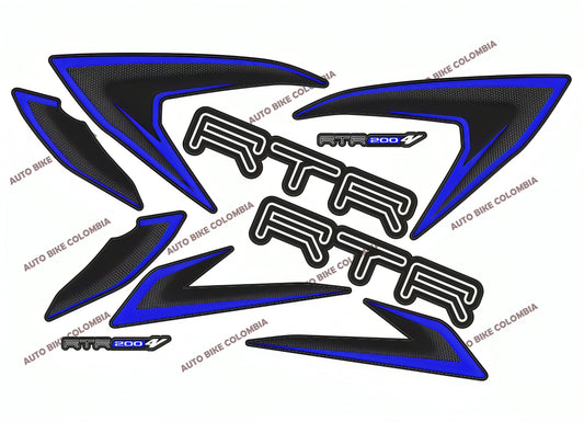 APACHE RTR 200 TVS (Incluye calca de tanque)